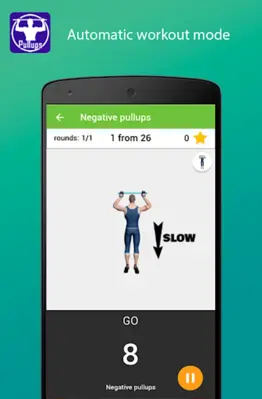 Pullups my workout android App screenshot 2