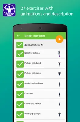 Pullups my workout android App screenshot 6